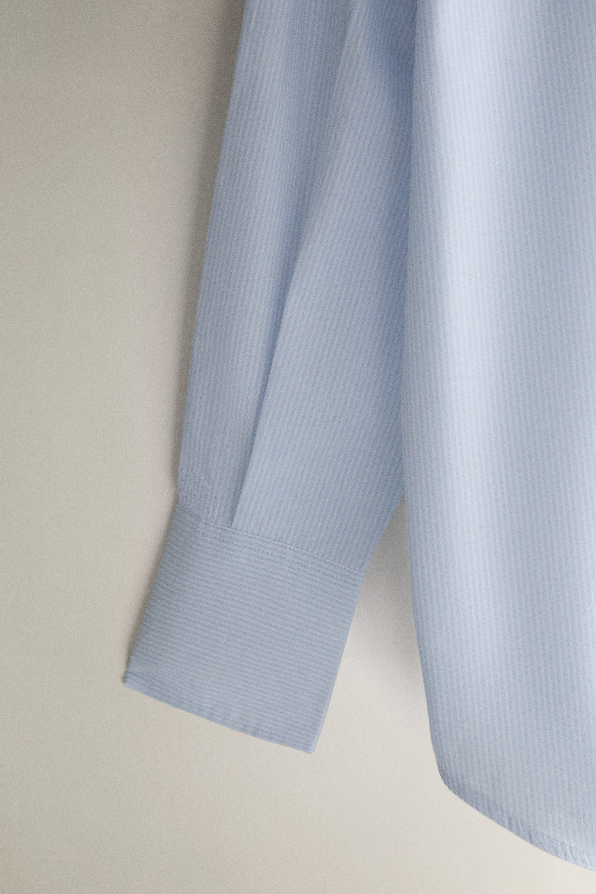 STRIPED SHIRT WITH COLLAR | Zara UK