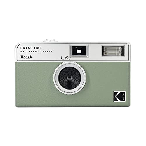 KODAK EKTAR H35 Half Frame Film Camera, 35mm, Reusable, Focus-Free, Lightweight, Easy-to-Use (Sage) (Film & AAA Battery are not Included) | Amazon (US)