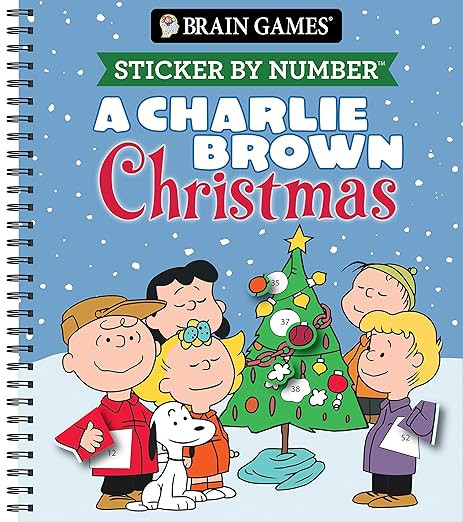 Brain Games - Sticker by Number: A Charlie Brown Christmas      Spiral-bound – September 15, 20... | Amazon (US)