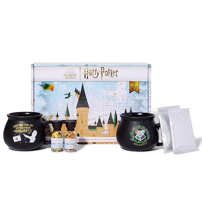 Wizarding World HARRY POTTER Hot Chocolate Mug Gift Set, Includes 2 Color Changing Hot Chocolate ... | Amazon (US)