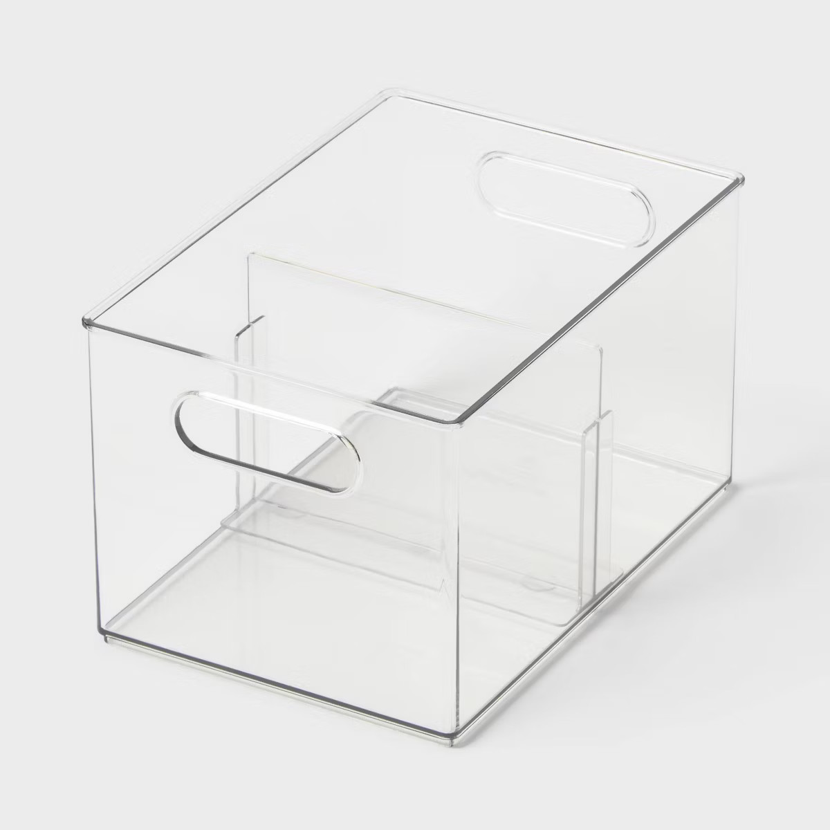 All Purpose Clear Storage Bin with Adjustable Divider Small - Brightroom™ | Target