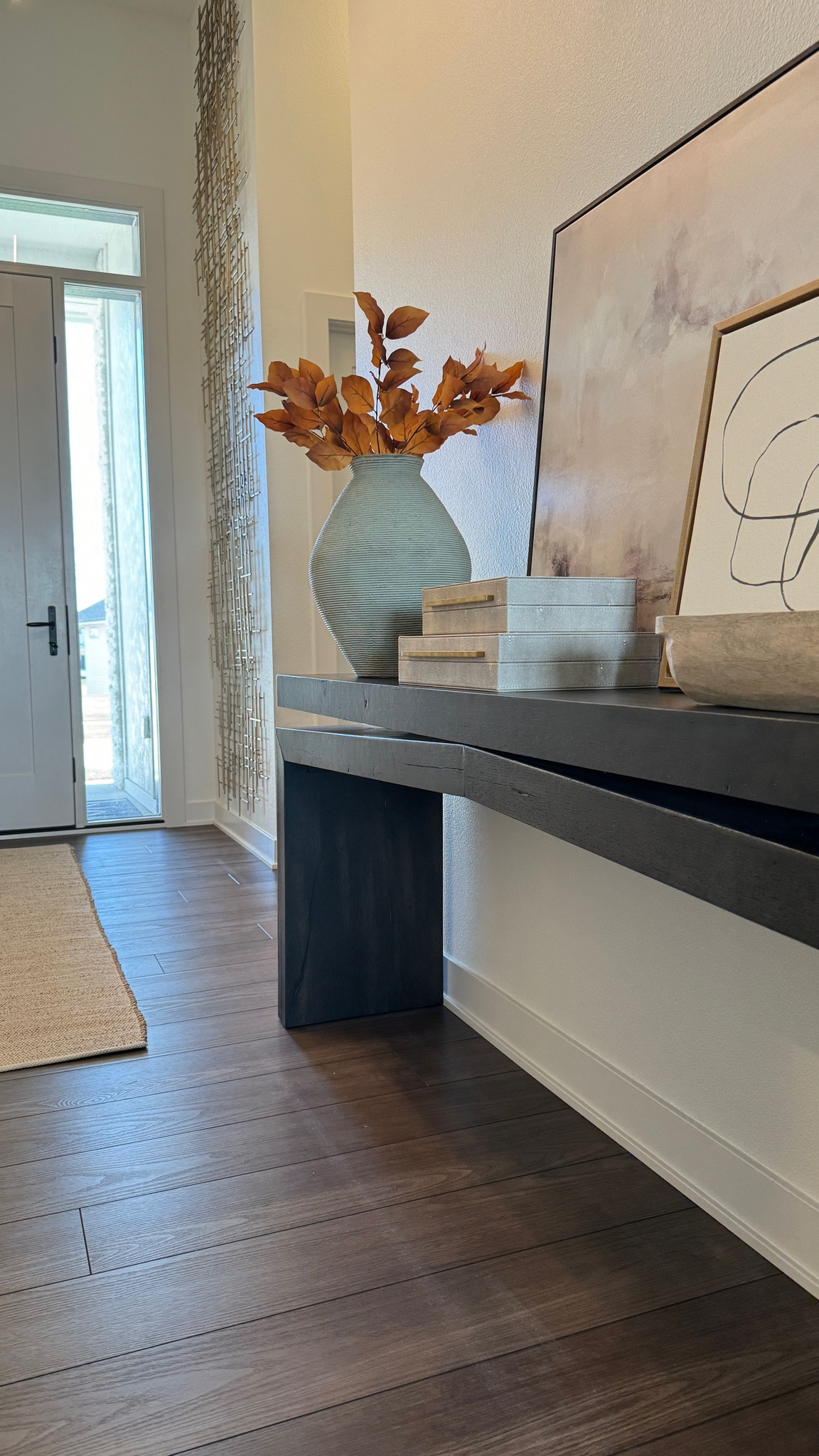 I'm loving these modern, neutral, and organic home decor finds from Wayfair for our entryway! These affordable pieces bring so much to our entryway. I love the texture this non shedding jute rug brings to our entry.

#wayfairpartner #wayfair @wayfair

#LTKStyleTip #LTKSeasonal #LTKHome