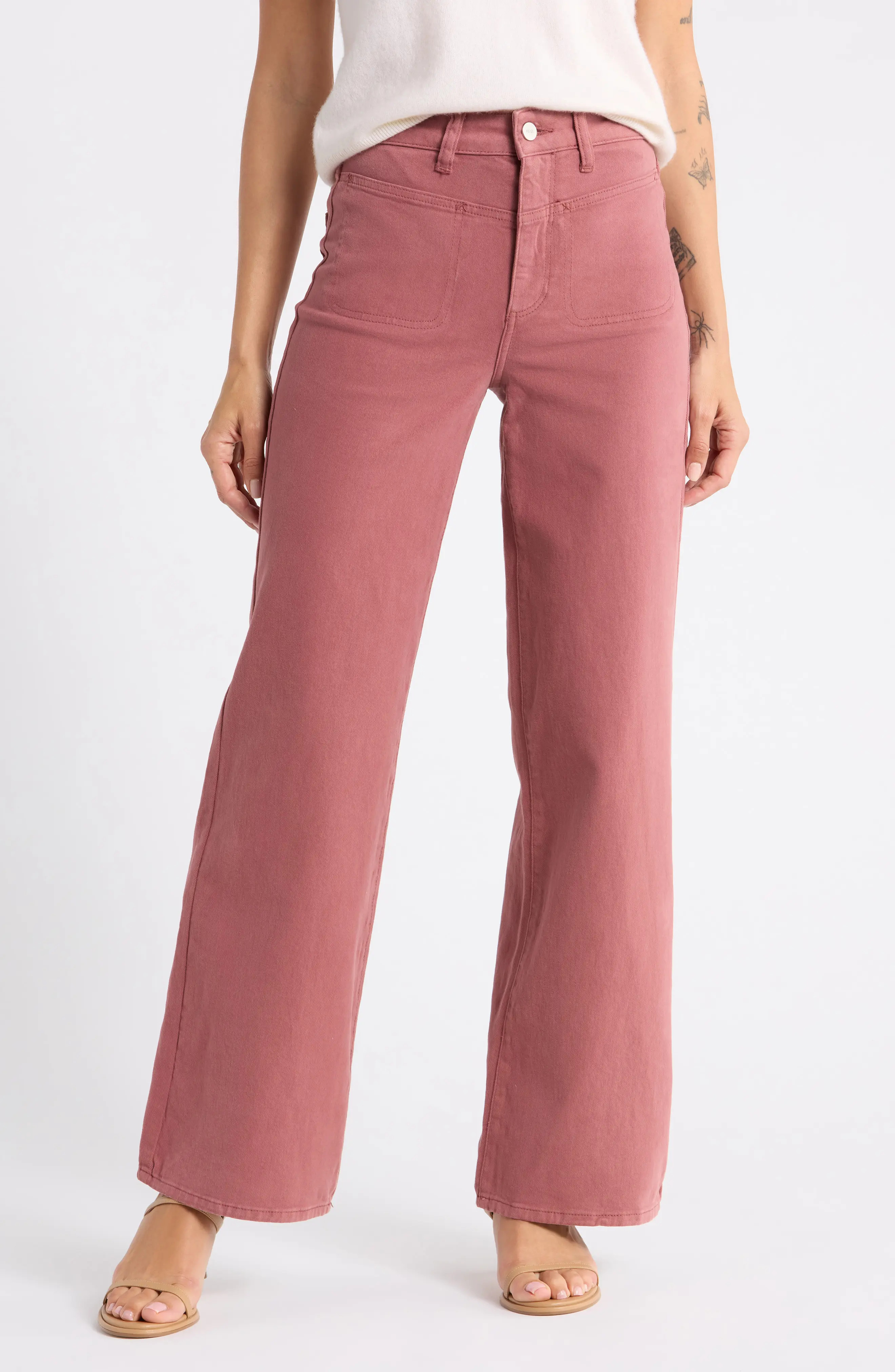 PAIGE Anessa High Waist Wide Leg Jeans (Women) | Nordstromrack | Nordstrom Rack