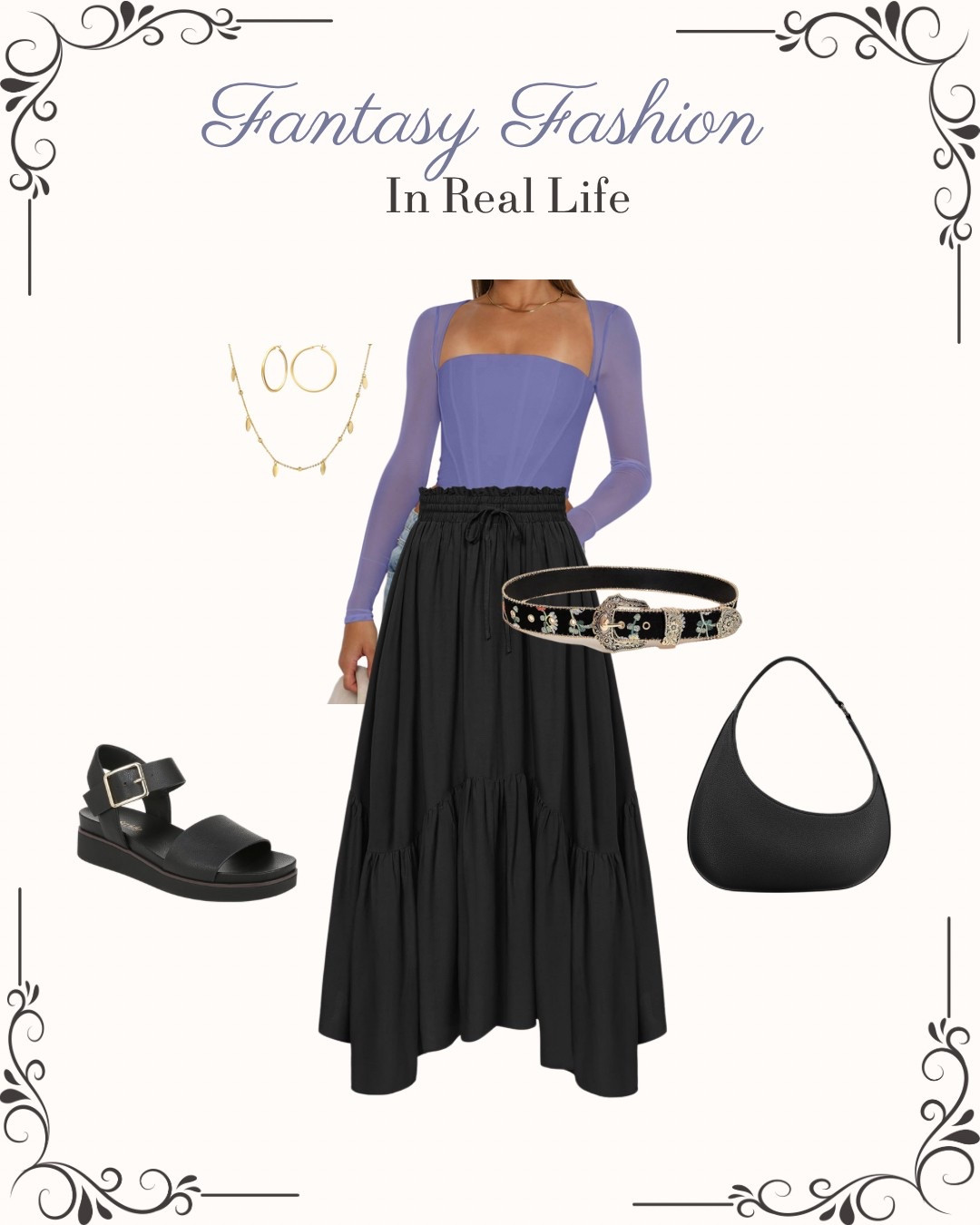 Fantasy Fashion IRL 🖤🏹




FantasyFashion // WhimsicalStyle // BohoChic // RomanticAesthetic // EtherealFashion // Fairycore // CottagecoreStyle // EnchantedWardrobe // BohemianGoddess // VictorianRomance // MysticalVibes // Whimsigoth // GypsySoul /
