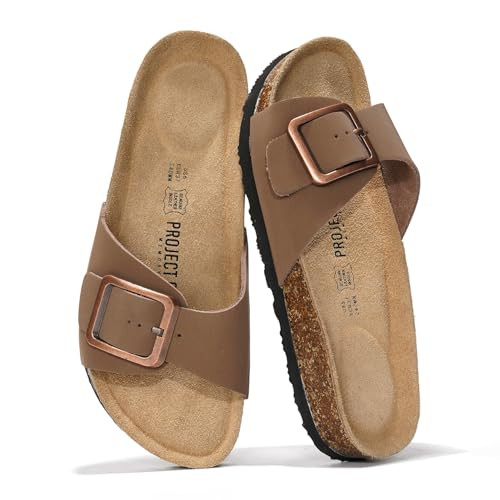 Project Cloud 100% Genuine Leather Sandals Women Dressy Beach Essentials Slides for Women Footwea... | Amazon (US)