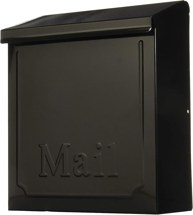 Gibrailtar THVKB001 Black Townhouse Wall Mount Mailbox, 10.1" | Amazon (US)