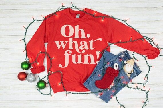 Oh What Fun Christmas Carol Sweatshirt  Sweatshirt for | Etsy | Etsy (US)