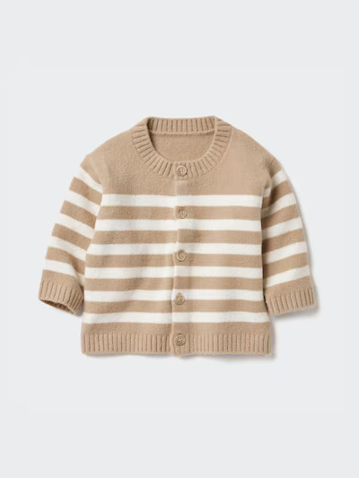 Souffle Yarn Cardigan | Striped | UNIQLO (US)