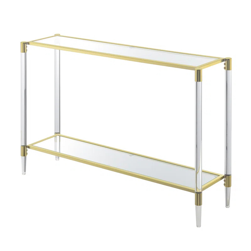 Carolina 44.25" Acrylic Glass Console Table | Wayfair North America