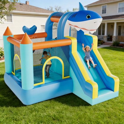 Bounce House, Kids Bounce House, Jump Bouncer with Air Blower and Slide, Jumping Family Backyard Bouncy Castle for Indoor & Outdoor | Target