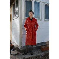 S-L 1970's Red Leather CoatPlease Read Item Description Before Purchasing For Details, Measurements, & Return Policy | Etsy (US)