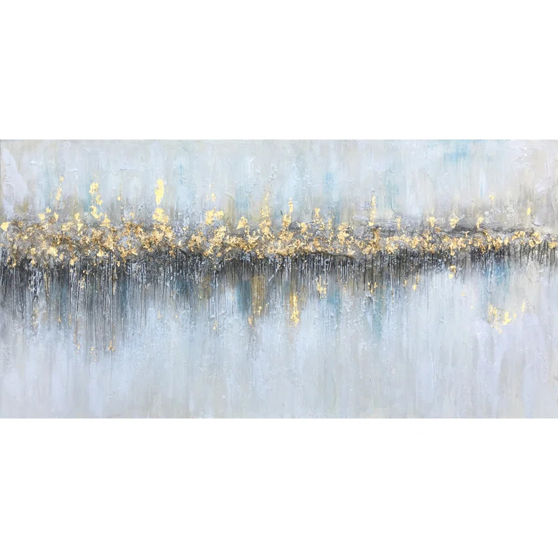 'Glowing from Afar' 100% hand-painted on Wrapped Canvas: pictureSee More from Mercer41 Rated 4.75... | Wayfair North America