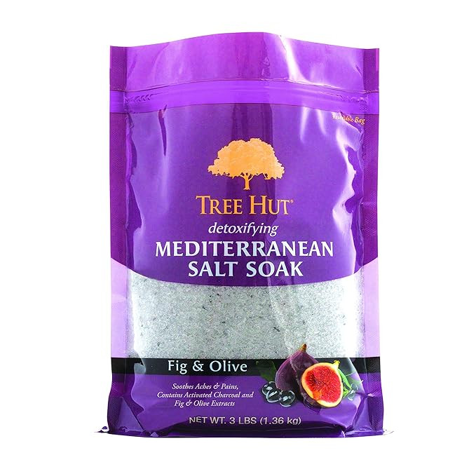 Tree Hut Detoxifying Mediterranean Salt Soak Fig & Olive, 3Ibs, Ultra Hydrating Epsom for Nourish... | Amazon (US)