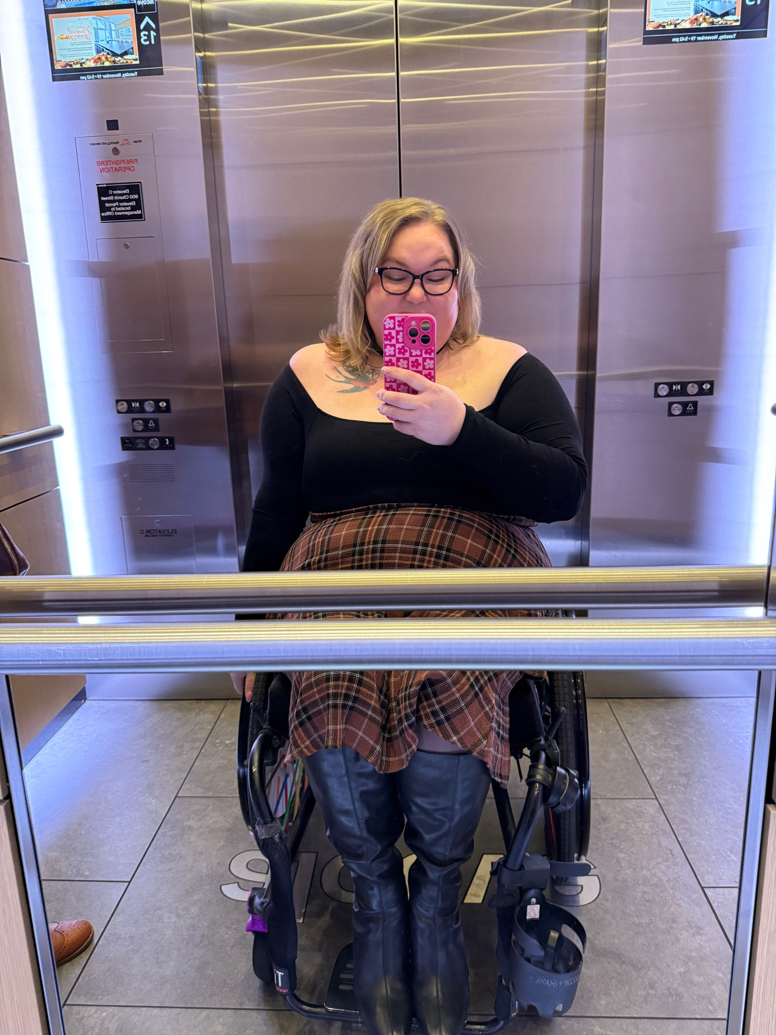 Serving cozy-chic vibes with this off-the-shoulder top, classic plaid skirt, and the perfect boots to kick off Friendsgiving!

#LTKPlusSize #LTKHoliday #LTKSeasonal