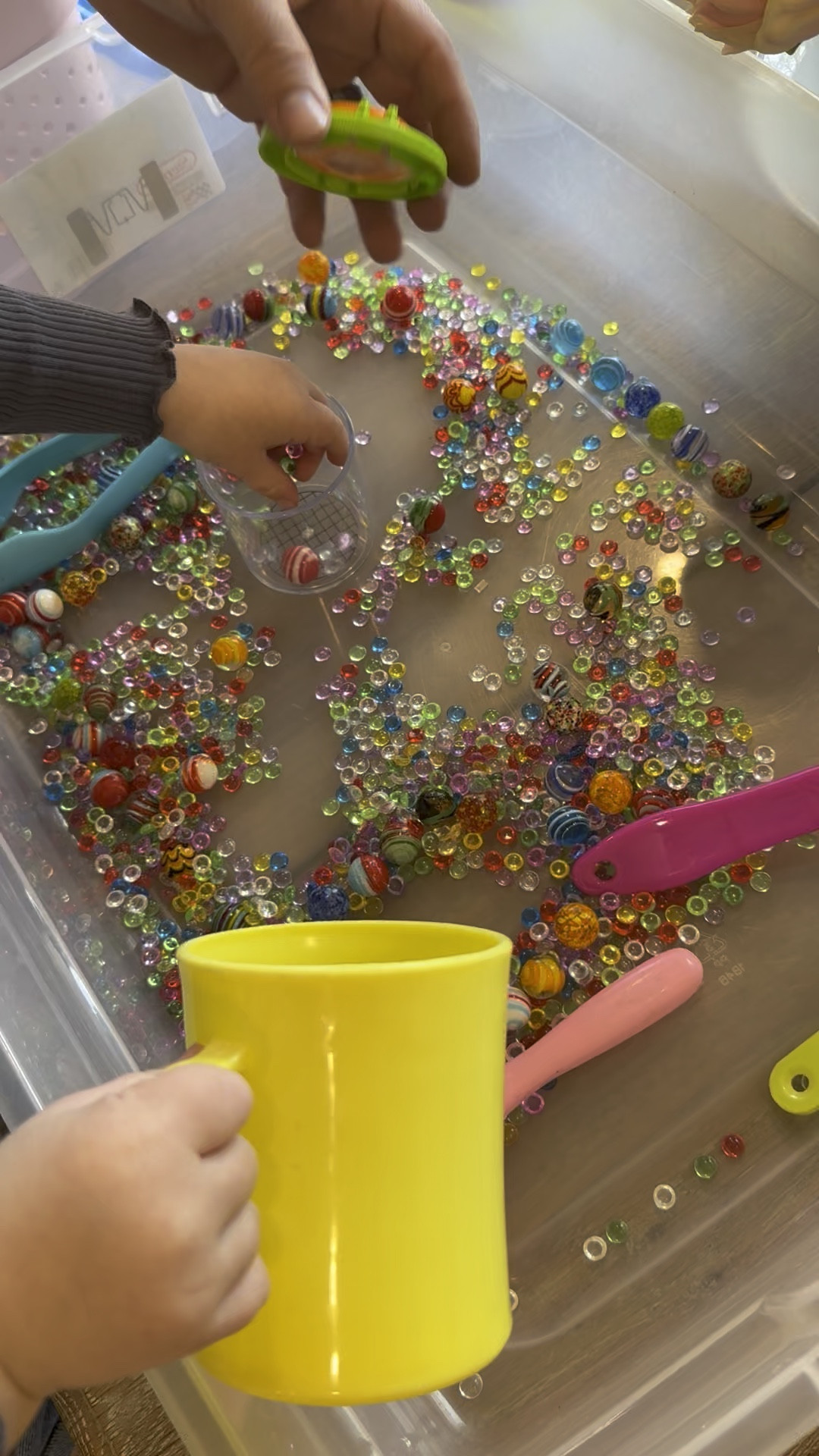Sensory starter kit on Amazon that we love! Comes with the different fillers, multiple tools scoops and cups. 

Sensory bin, sensory ideas

#LTKFamily #LTKKids