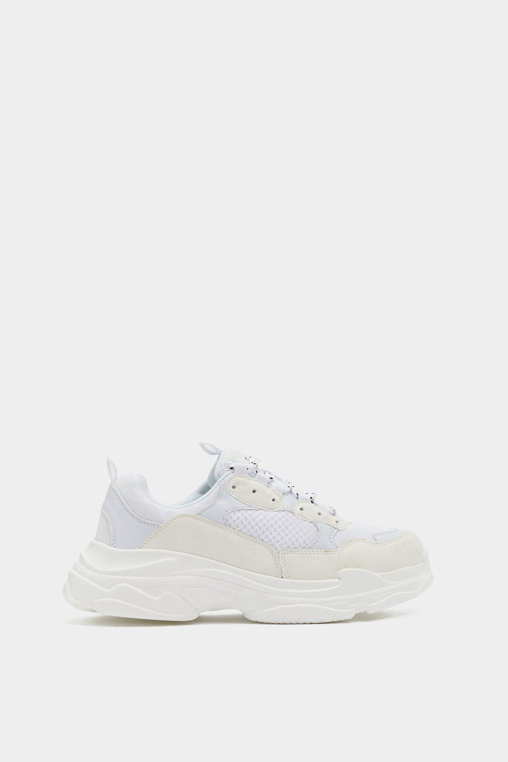 Chunky Mesh Sneakers with Lace-Up Closure | NastyGal (US & CA)