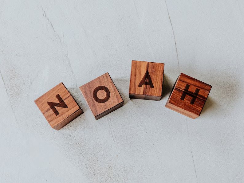 Custom Name Wooden Blocks handmade Personalized Blocks on - Etsy | Etsy (US)