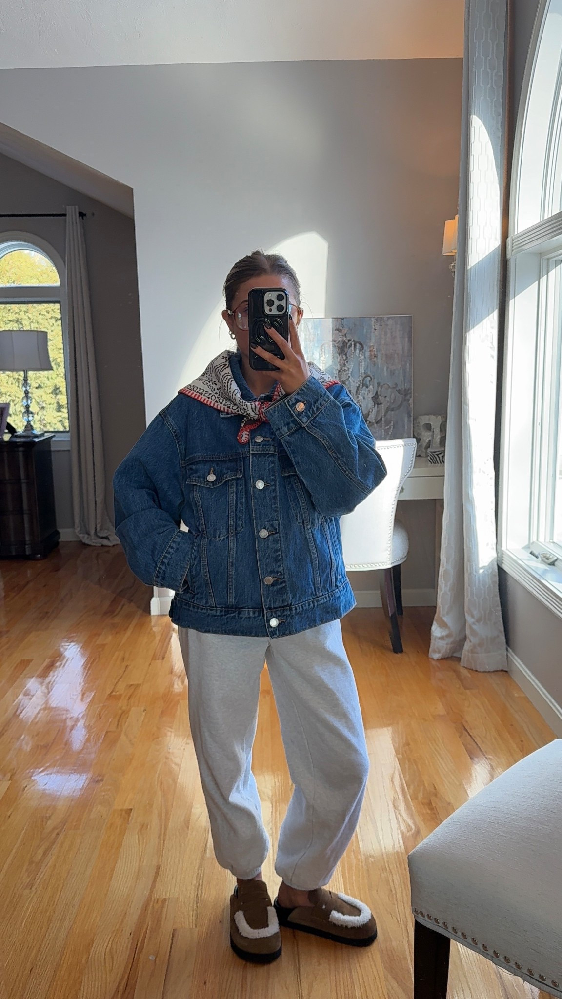 wearing a s/m in jean jacket and xs short in sweatpants!

#LTKSeasonal #LTKU #LTKootd