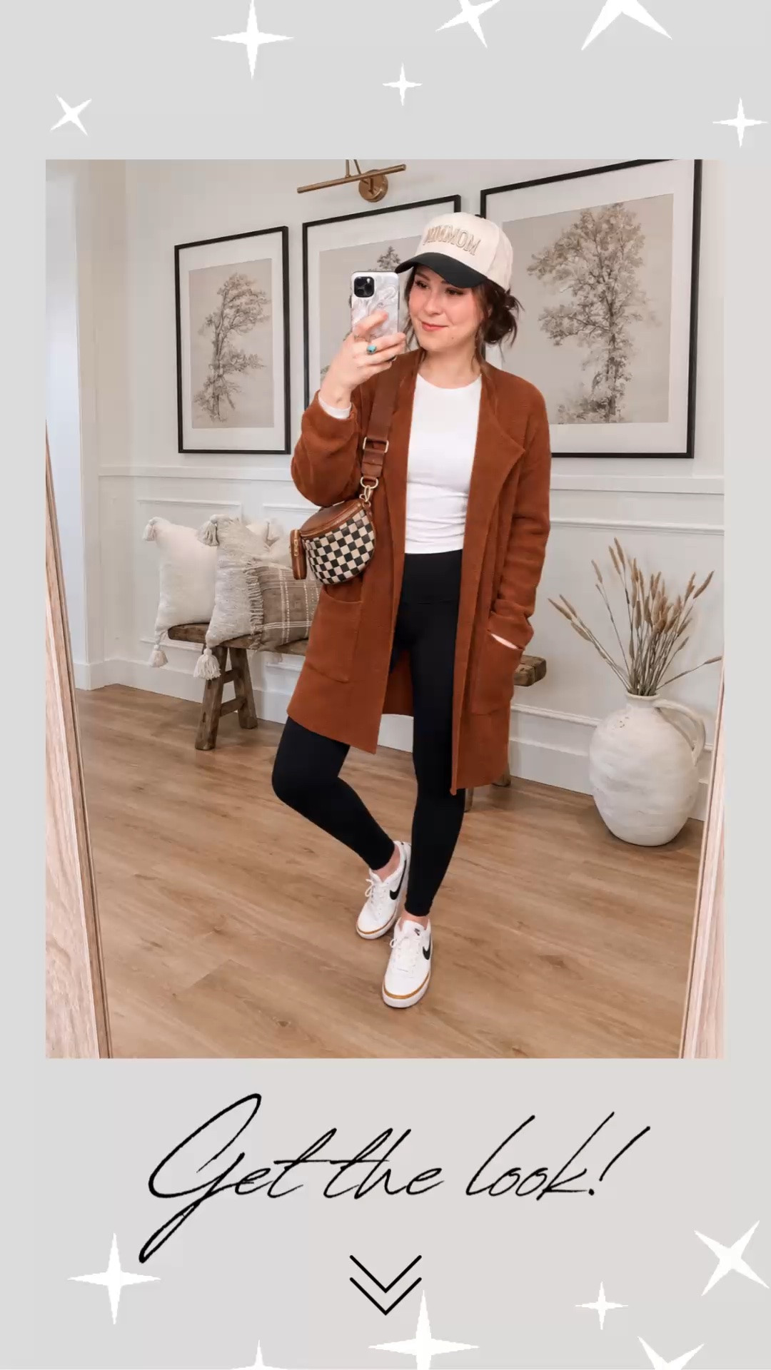 Fall outfits winter outfit idea black leggings with white long sleeve shirt layering top bodysuit and tan rust camel brown open front long cardigan coatigan and women’s Nike court legacy sneakers white tan black sneakers tan baseball hat mommin color block hat trucker hat cap checkered cross body bum bag carryall tote purse gold jewelry Amazon spring outfits affordable cool mom outfit street style || #coatigan #outfits #outfit #midsize #cardigan #nike #amazon #ootd
.
.
.
baby shower dress, Maternity Dresses, Maternity, over the bump, motherhood maternity, pinkblush, mama shirt sweatshirt pullover, hospital bag, nursery, maternity photos, baby moon, pregnancy, pregnant, maternity leggings, maternity tops, diaper bag, mama necklace, baby boy, baby girl outfits, newborn, mom, 

Amazon fashion, teacher outfits, business casual, casual outfits, neutrals, street style, Midi skirt, Maxi Dress, Swimsuit, Bikini, Travel, skinny Jeans, Puffer Jackets, Concert Outfits, Cocktail Dresses, Sweater dress, Sweaters, cardigans Fleece Pullovers, hoodies, button-downs, Oversized Sweatshirts, Jeans, High Waisted Leggings, dresses, joggers, fall Fashion, winter fashion, leather jacket, Sherpa jackets, Deals, shacket, Plaid Shirt Jackets, apple watch bands, lounge set, Date Night Outfits, Vacation outfits, Mom jeans, shorts, sunglasses, Disney outfits, Romper, jumpsuit, Airport outfits, biker shorts, Weekender bag, plus size fashion, Stanley cup tumbler, Target, Abercrombie and fitch, Amazon, Shein, Nordstrom, H&M, forever 21, forever21, Walmart, asos, Nordstrom rack, Nike, adidas, Vans, Quay, Tarte, Sephora, lululemon, free people, j crew jcrew factory, old navy

#LTKootd #LTKSeasonal #LTKSaleAlert