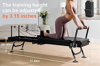 Professional Pilates Reformers,Foldable Pilates Reformer Machine, Dual Resistance & Springs & Cor... | Amazon (US)