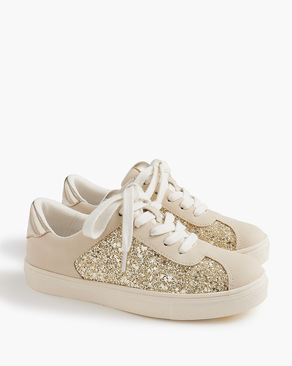 Girls' gold glitter sneakers | J.Crew Factory
