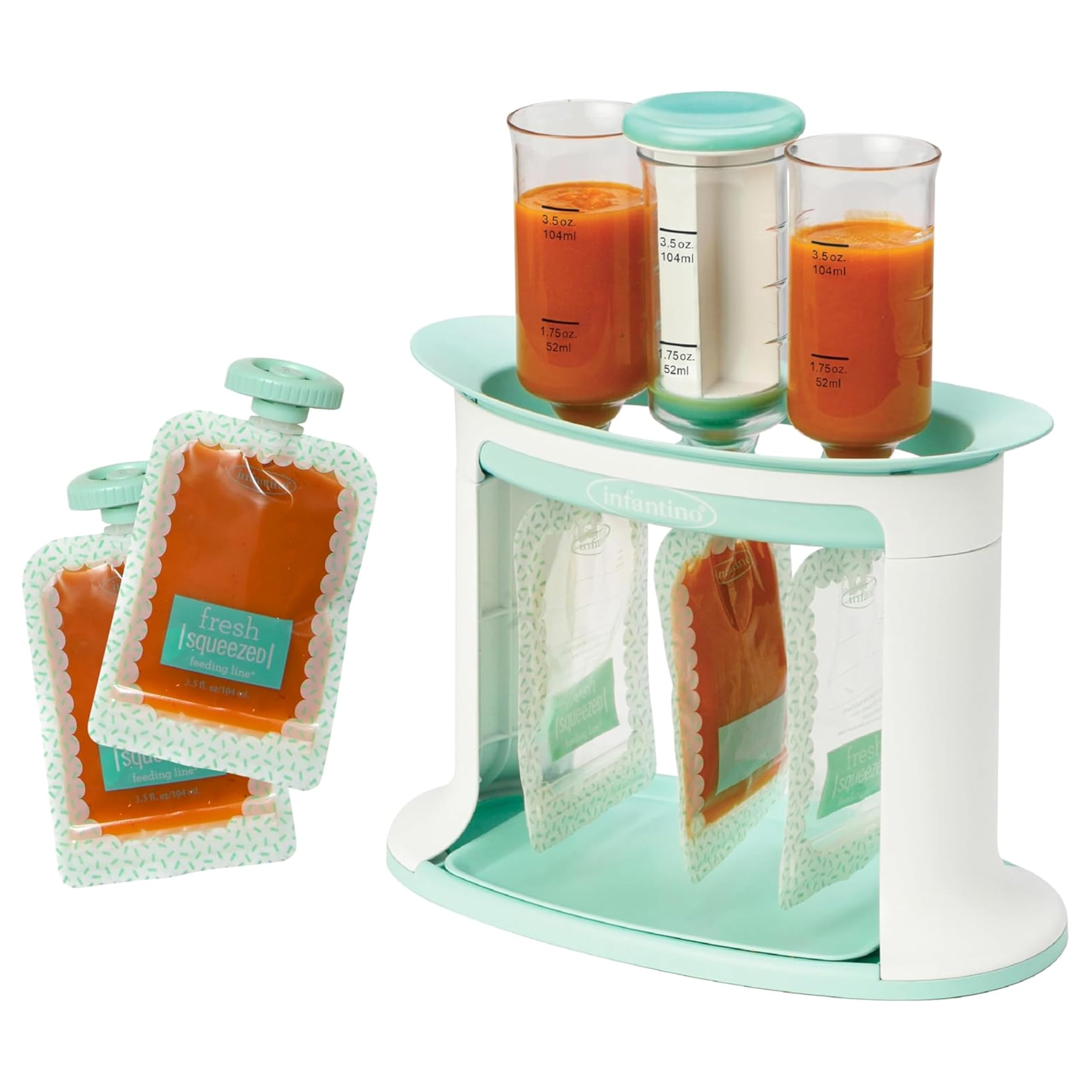 Infantino Squeeze Station for Homemade Baby Food, Pouch Filling Station for Puree Food for Babies... | Amazon (US)