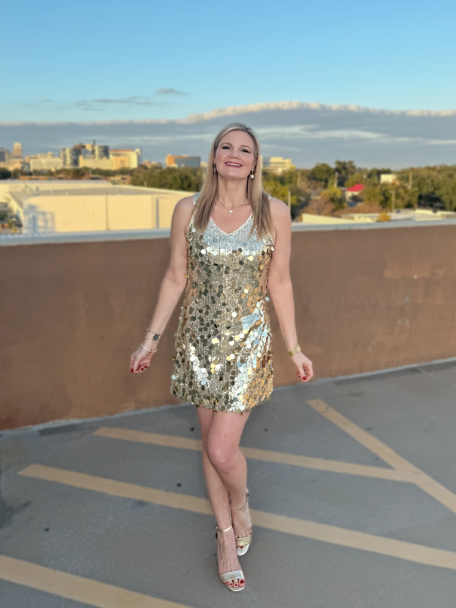 Gold sequin tank shift dress in size small. Comes in several colors!

#LTKTall #LTKFindsUnder50 #LTKSeasonal