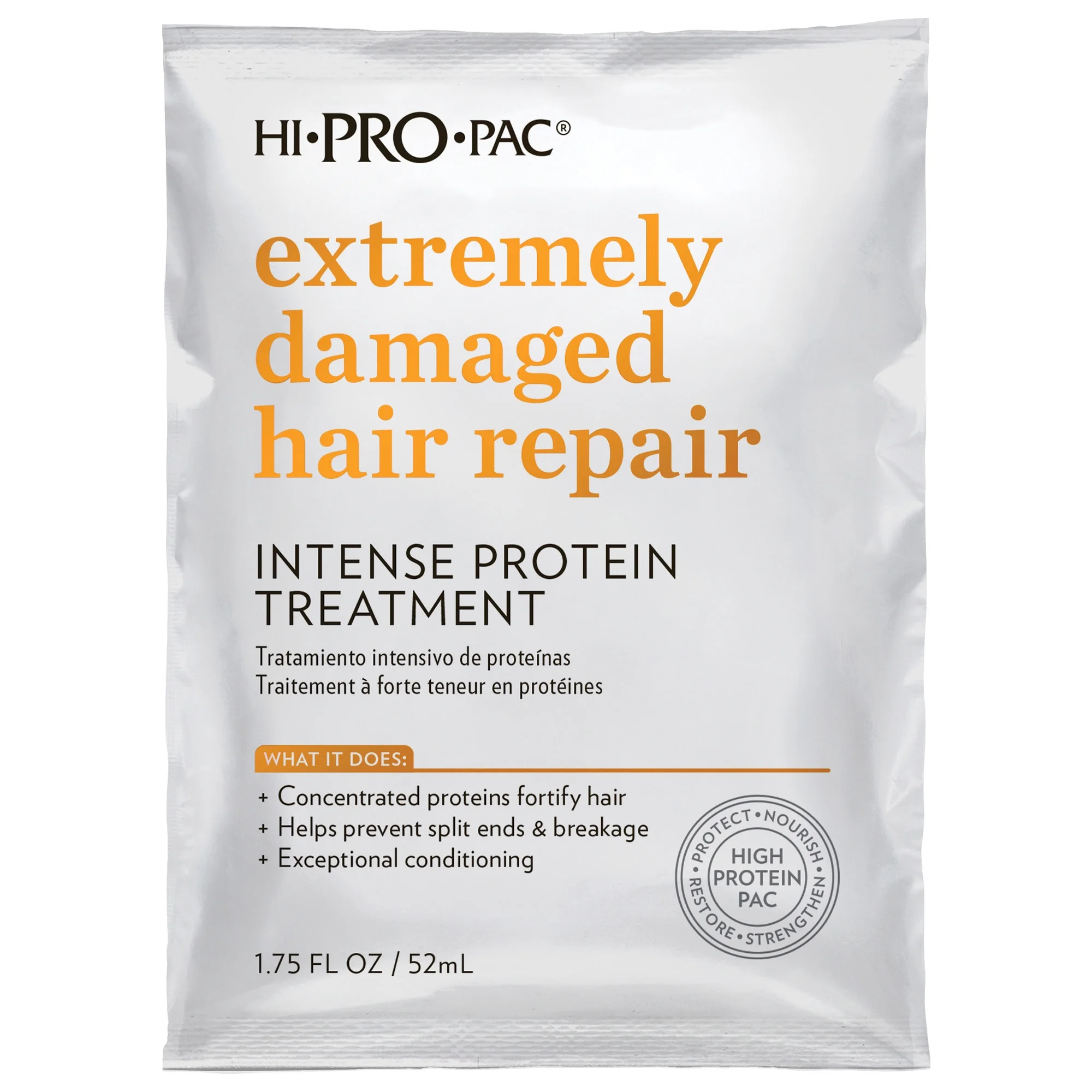 Hi-Pro-Pac Intense Protein Treatment to Repair Extremely Damaged Hair, 1.75 fl oz | Walmart (US)