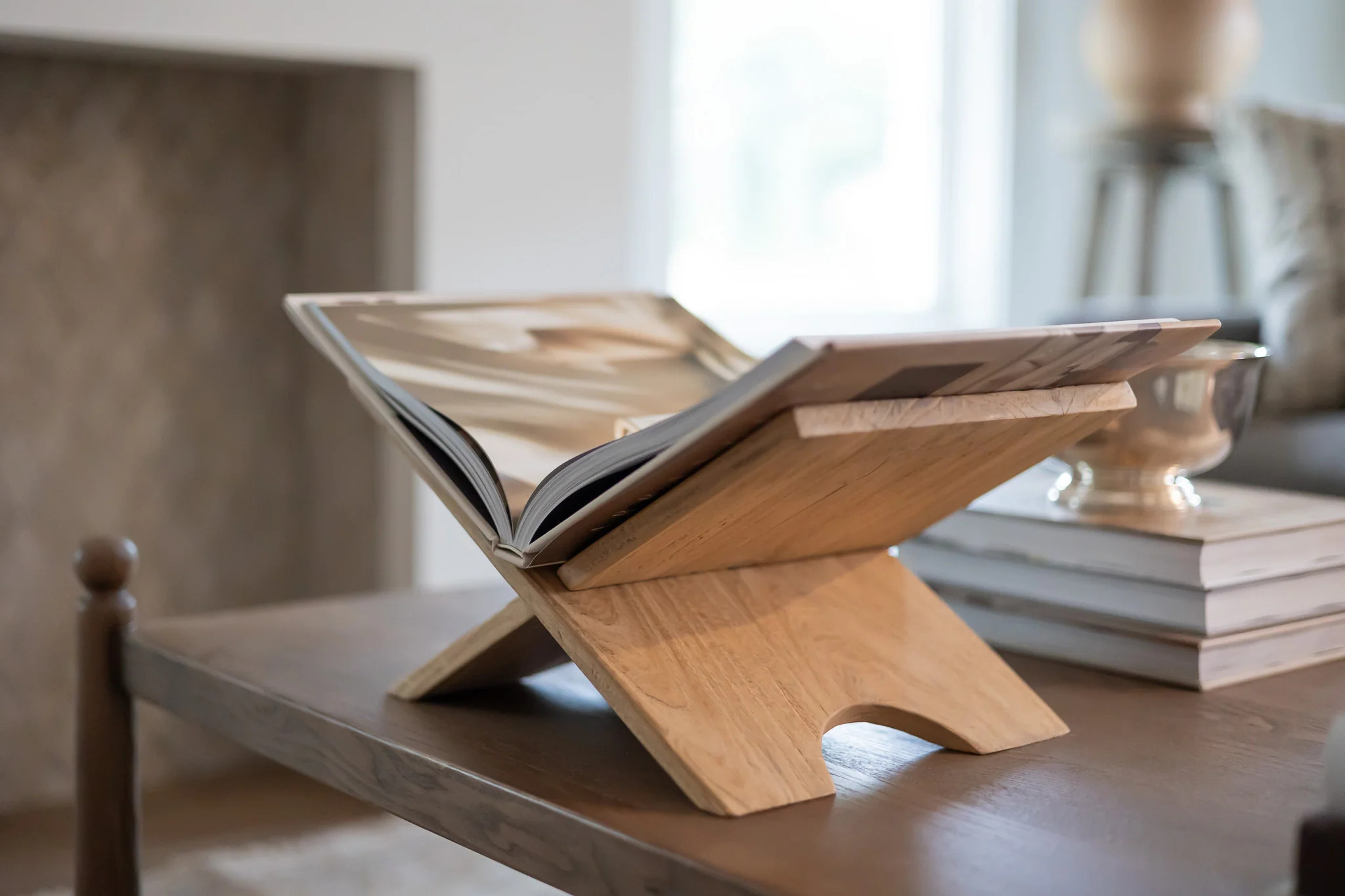 Wooden Book Stand | Cottage and Key