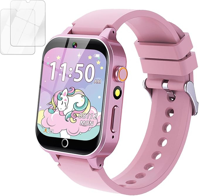 Kids Smart Watch Girls Gift for Girls Aged 6-12, HD TouchScreen Kids Watch with 26 Games Video Ca... | Amazon (US)