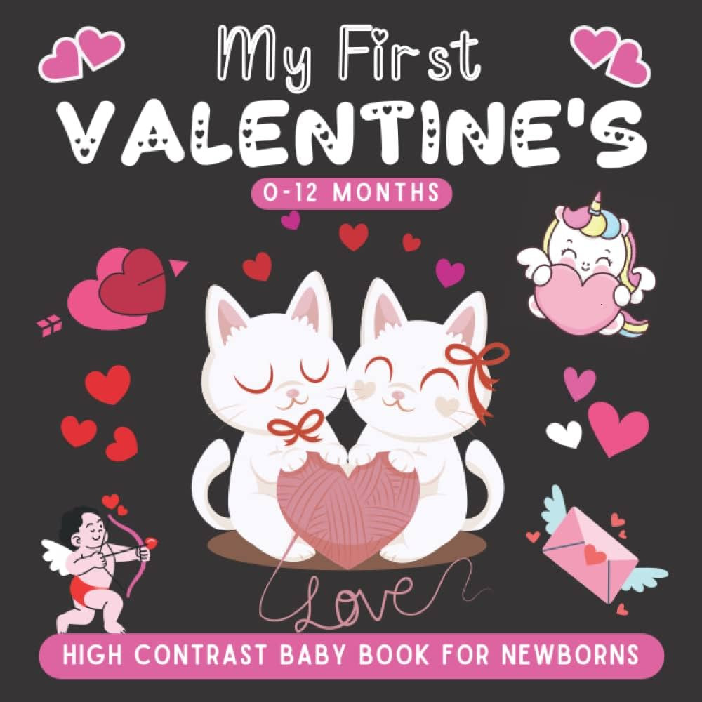 My First Valentine's, High Contrast Baby Book for Newborns, 0-12 Months - Valentines Day Gifts Fo... | Amazon (US)