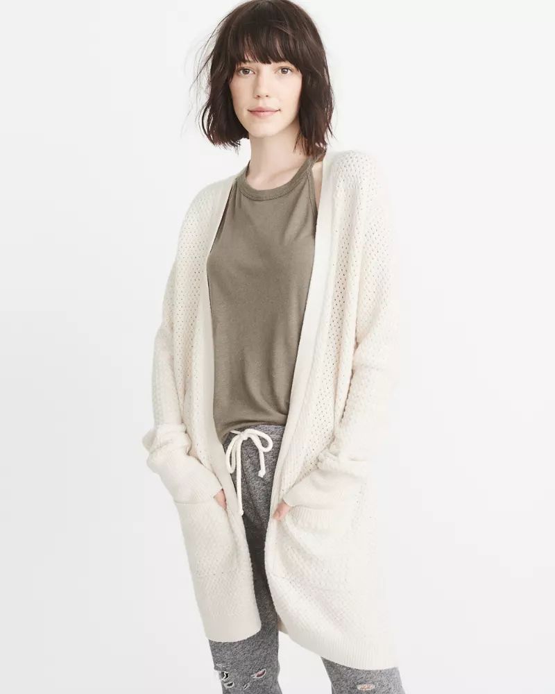 Textured Cardigan | Abercrombie & Fitch US & UK
