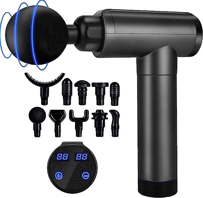 Massage Gun Deep Tissue, Quiet Percussion Muscle Back Neck Head Body Shoulder Massager Tools for ... | Amazon (US)