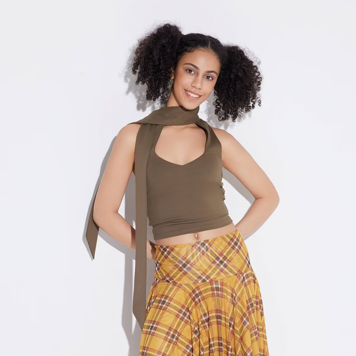 Women's Knit Scarf Halter Top - Wild Fable™ | Target