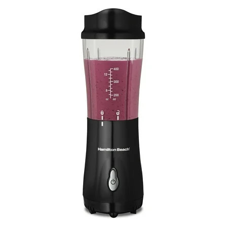 Hamilton Beach Personal Blender for Smoothies with Travel Lid, 14 oz, Black | Walmart (US)