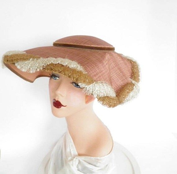 Vintage 1950s hat, mauve Audrey Hepburn toque, excellentVintage 1950s hat, mauve Audrey Hepburn toqu | Etsy (US)