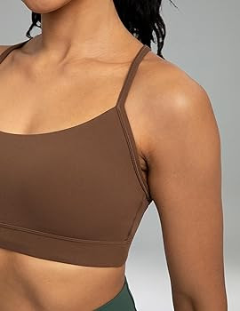 Colorfulkoala Women's Dreamlux Y Back Sports Bra Low Impact Padded Workout Top with Built in Bra ... | Amazon (US)