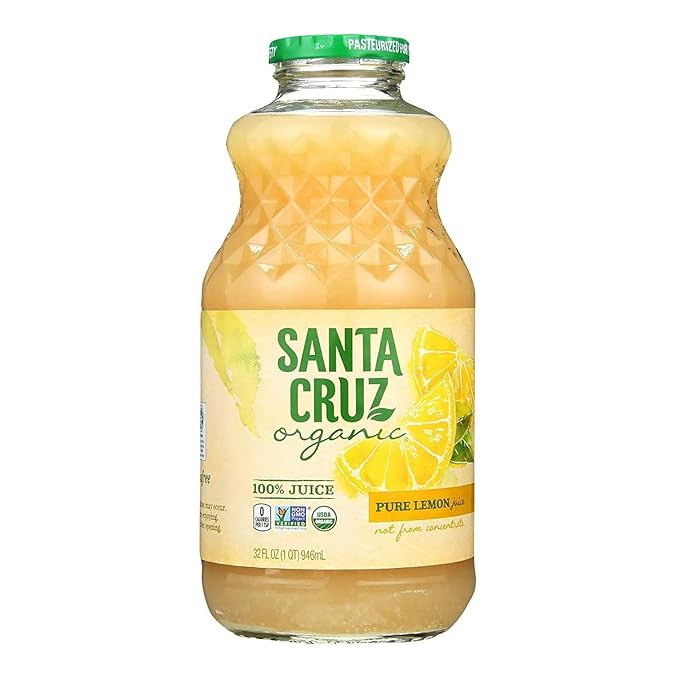 Santa Cruz 100% Organic Pure Lemon Juice, Not From Concentrate, 32 oz | Pack of 1 | Amazon (US)