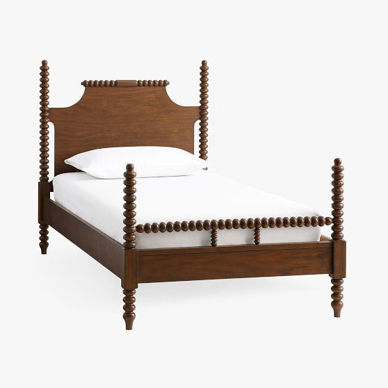 Chris Loves Julia Turned Wood Bed | Pottery Barn Teen