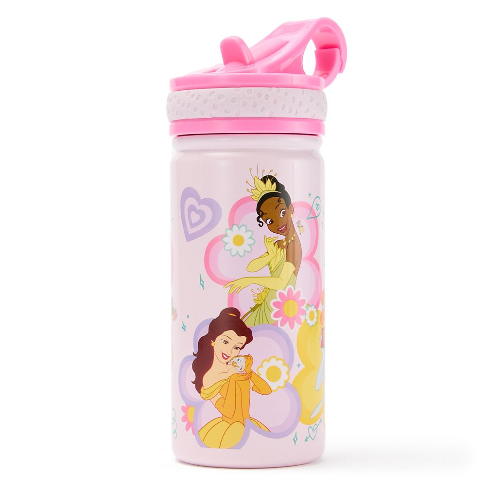 Disney Princess 14oz. Stainless Steel Water Bottle with Built-In Straw | Disney Store