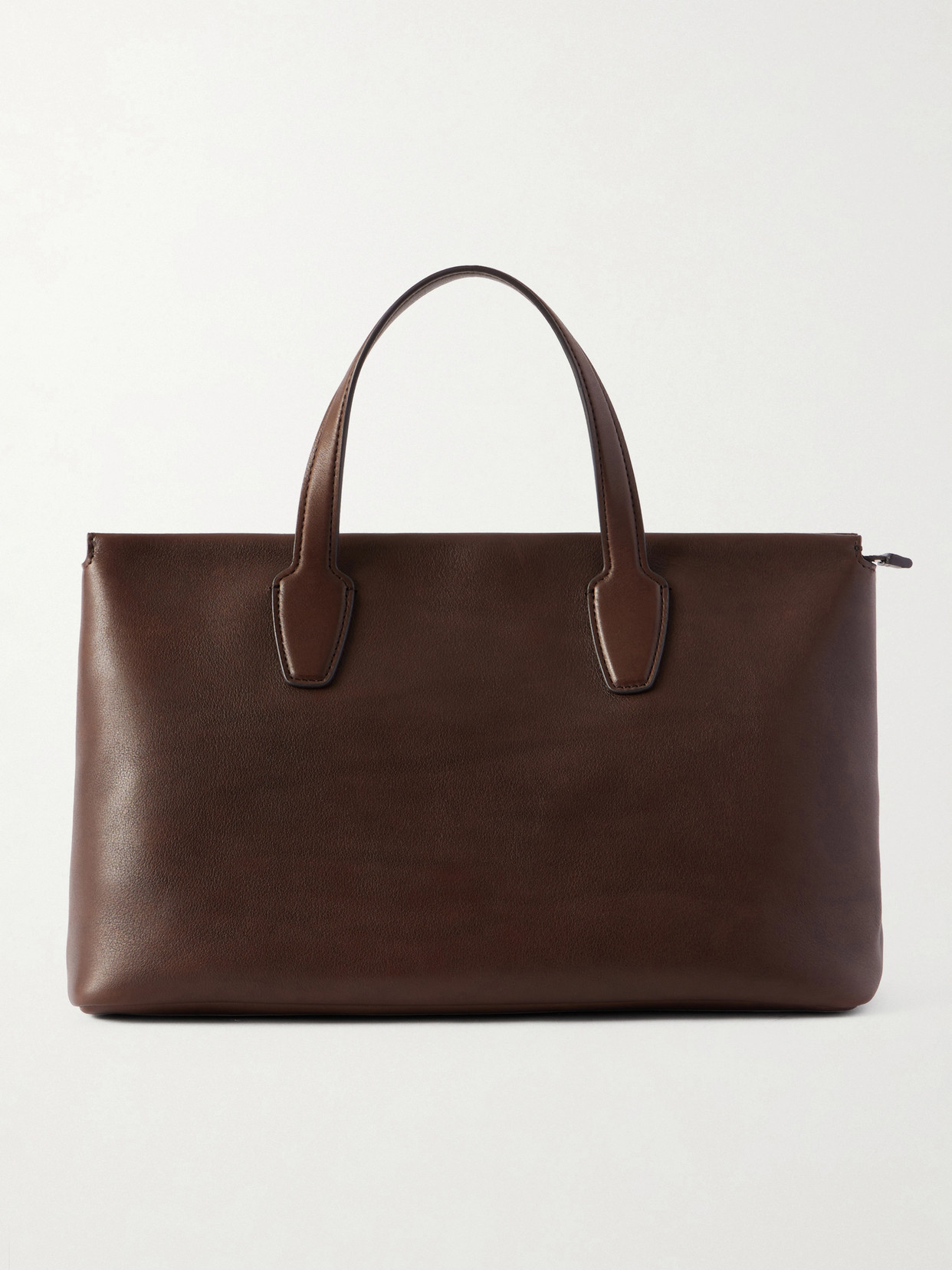 The Row - Marcel Textured-leather Tote Bag - Brown | NET-A-PORTER (US)