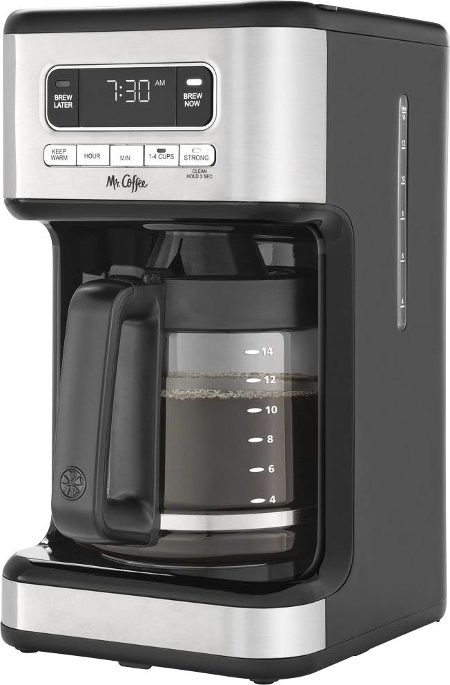 Mr. Coffee 14-Cup Coffee Maker with Reusable Filter and Advanced Water Filtration Black 2143561 -... | Best Buy U.S.