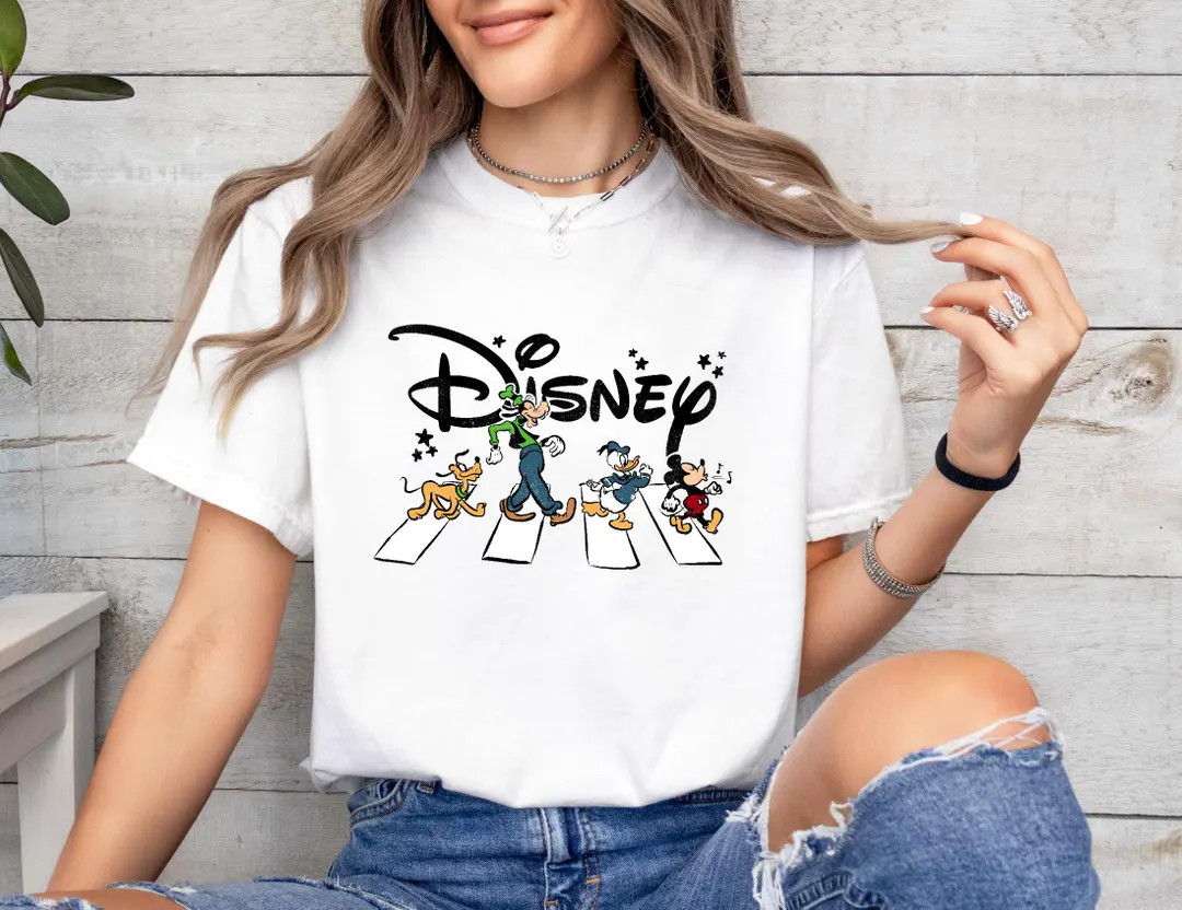 Disney Mickey and Friends Side Walk Shirt, Goofy Pluto Donald Mickey Tee, Vintage Disney T-shirt,... | Etsy (US)