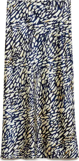 Print Satin Midi Skirt | Nordstrom
