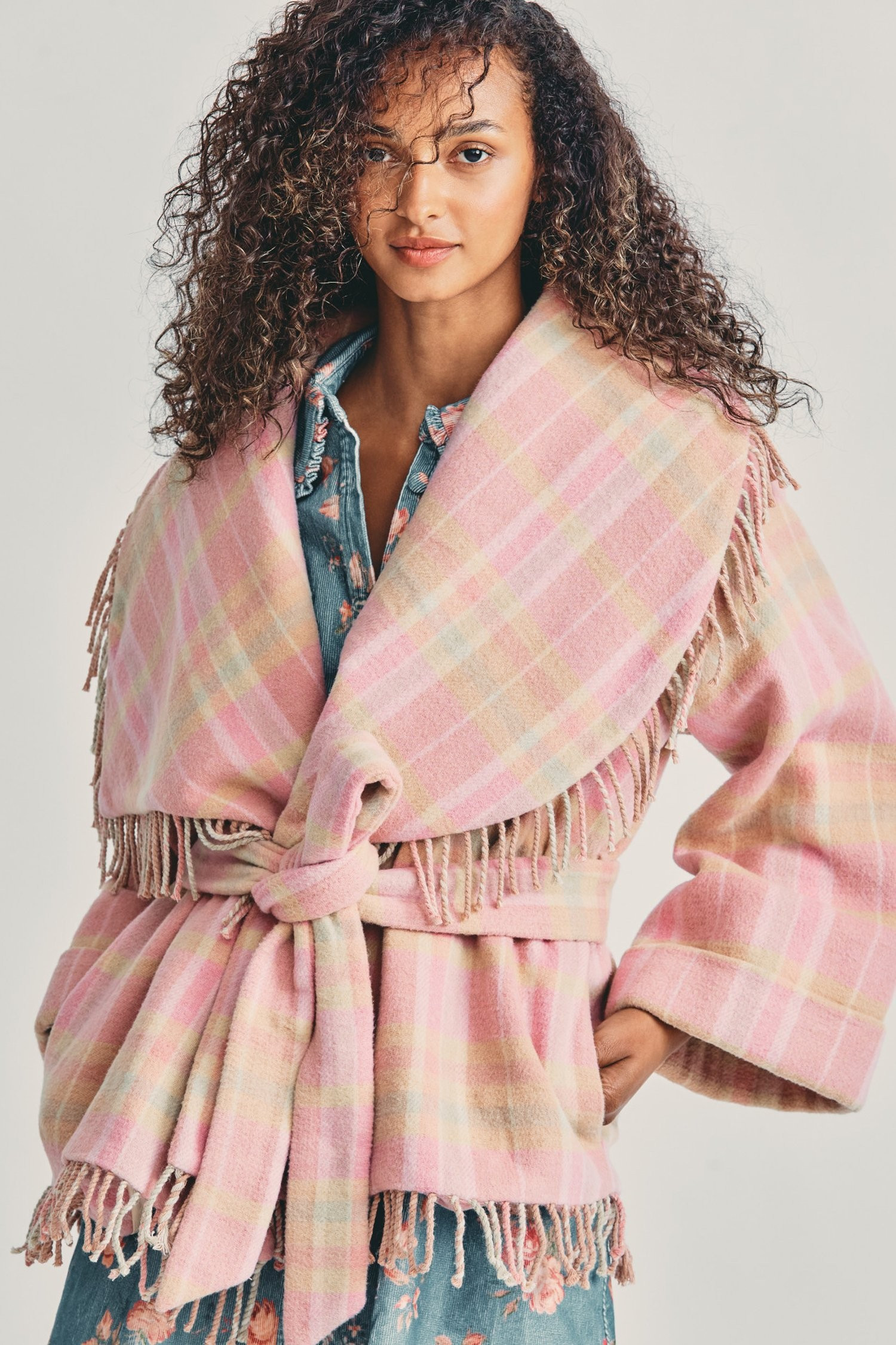 Harrison Wool Wrap Jacket | LOVESHACKFANCY