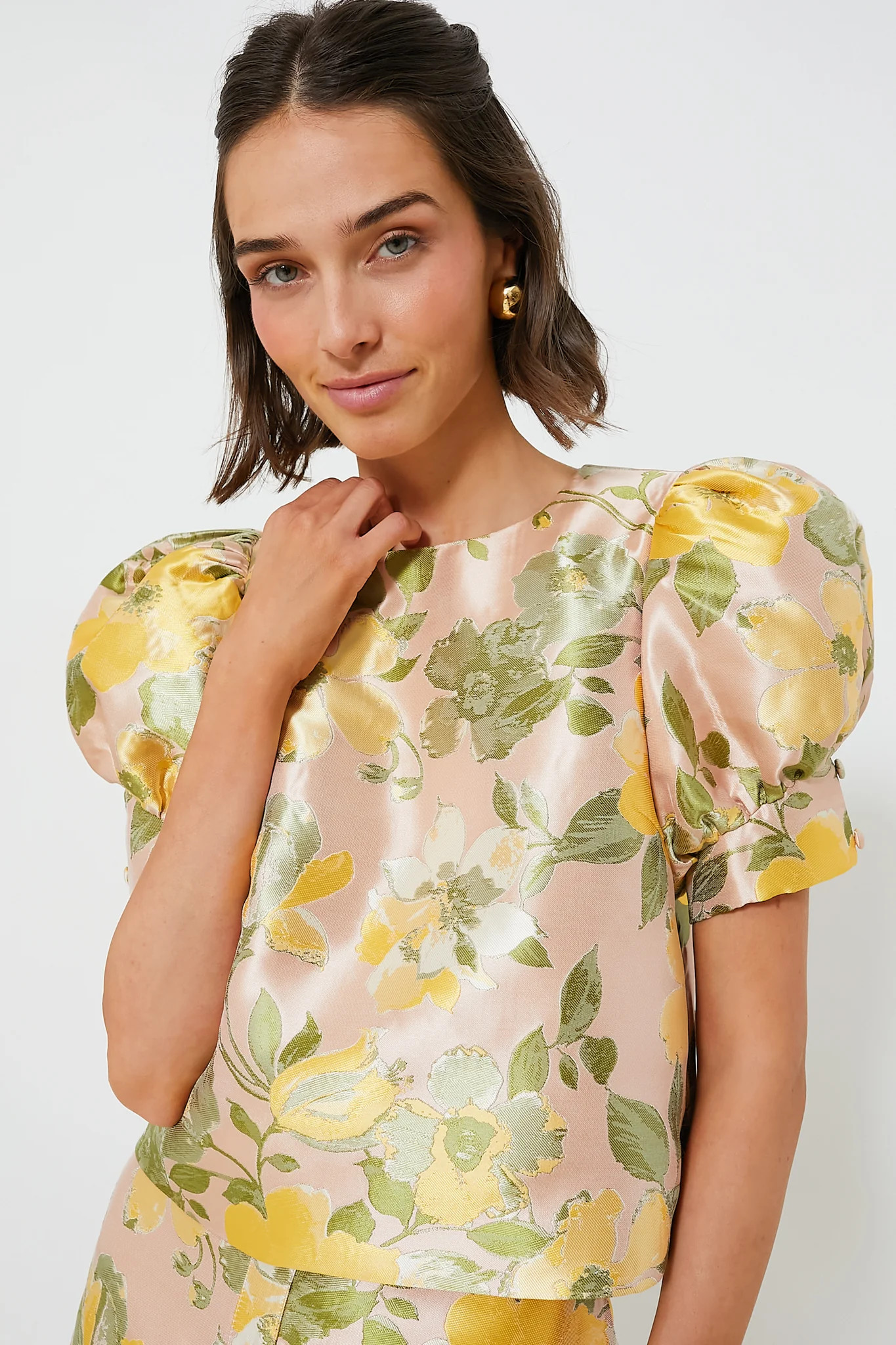 Lotus Jacquard Thea Blouse | Tuckernuck (US)
