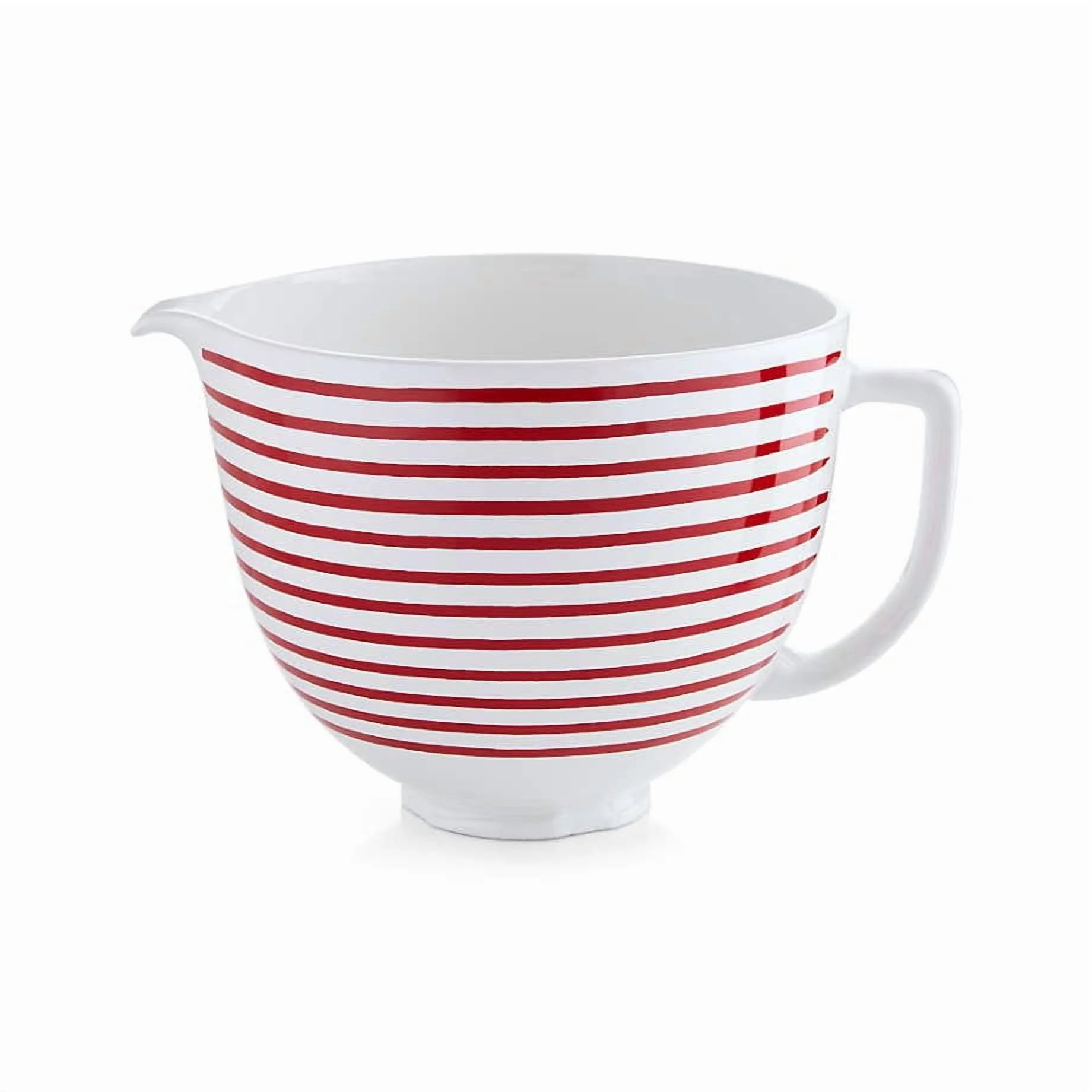 KitchenAid 5-Quart Ceramic Red White Bowl For 4.5 & 5-qt Tilt-Head Stand Mixers Titanium Reinforc... | Walmart (US)