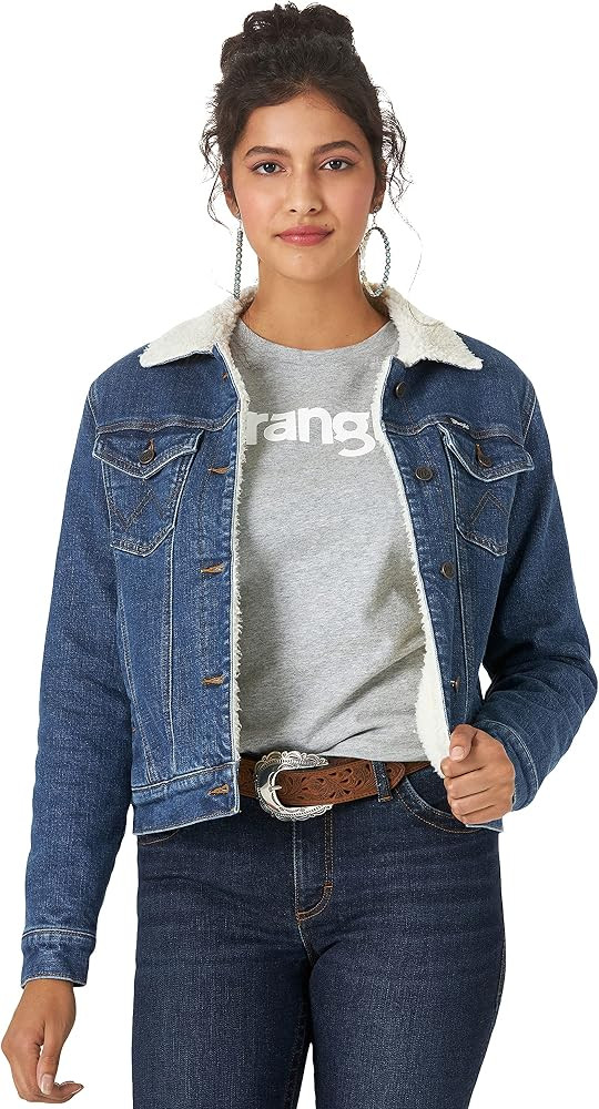 Wrangler Womens Retro Sherpa Lined Jacket | Amazon (US)