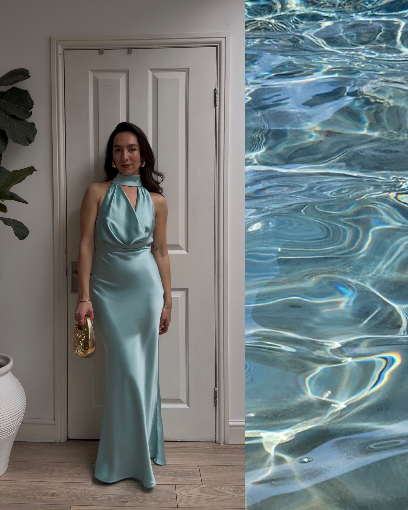 Satin dress, cowl neck, maxi blue dress, pretty lavish, wedding guest dress

#LTKsummer #LTKwedding #LTKdresses