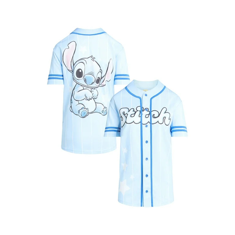 Stitch Graphic Baseball Jersey, Women's | Walmart (US)